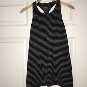 Athleta striped chi tank extra long.